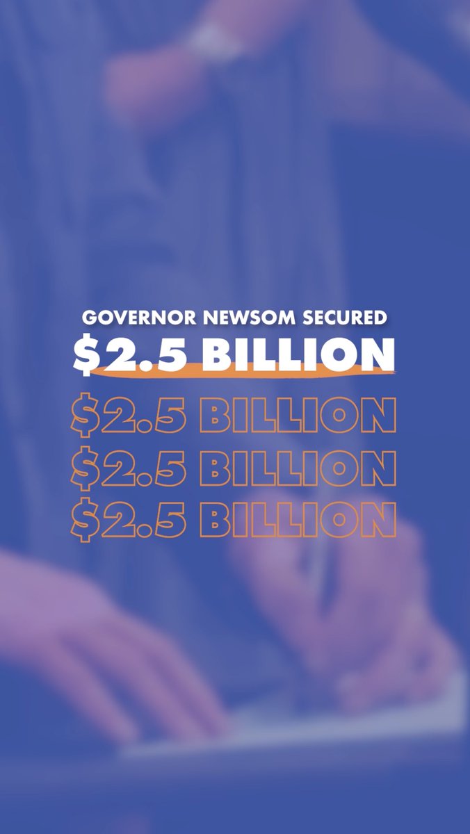 California is providing over $2.5 billion in immediate relief to expedite firestorm response and recovery efforts. We're standing with Angelenos every step of the way throughout the recovery and rebuilding process.