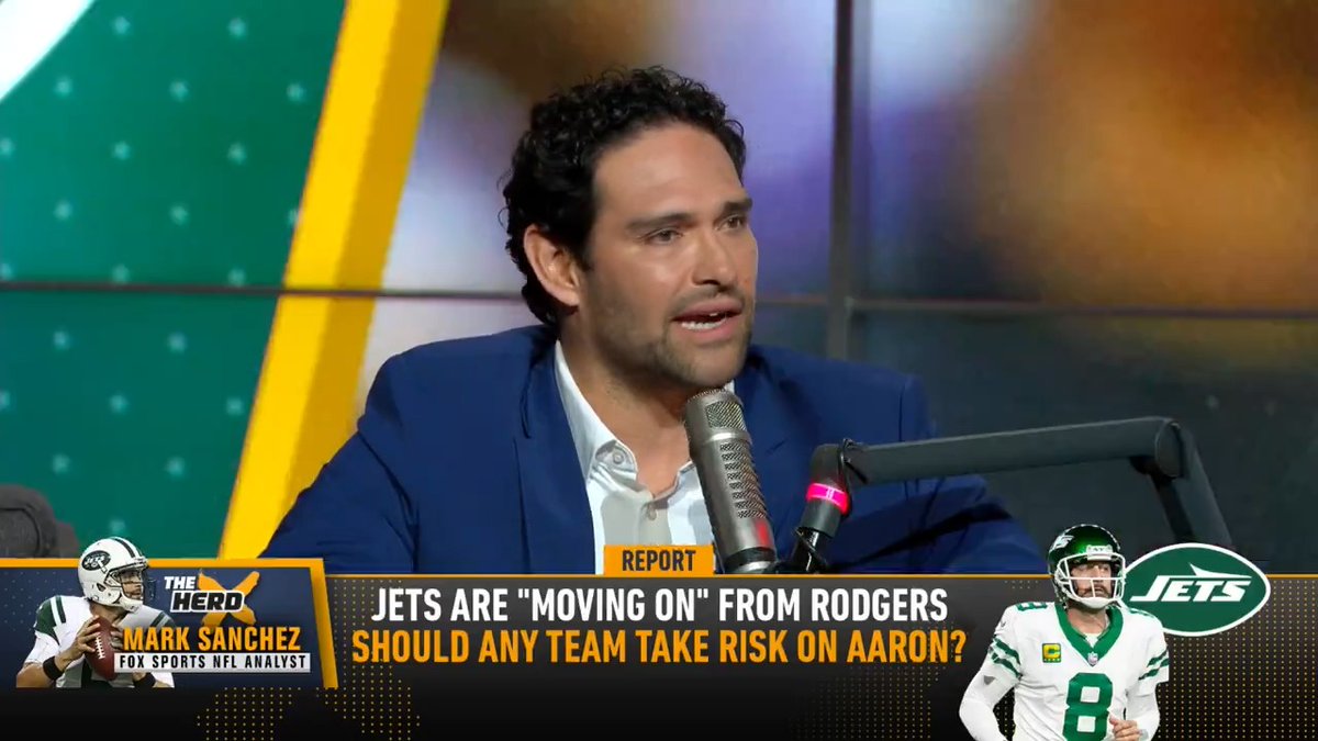 "You bring in a guy like that, you're all in. The expectations increase exponentially." Mark Sanchez talks potential landing spots for Aaron Rodgers: