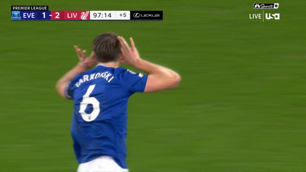 THE DEFINITION OF SCENES. 🤯 JAMES TARKOWSKI BRINGS EVERTON LEVEL IN THE FINAL MOMENTS.