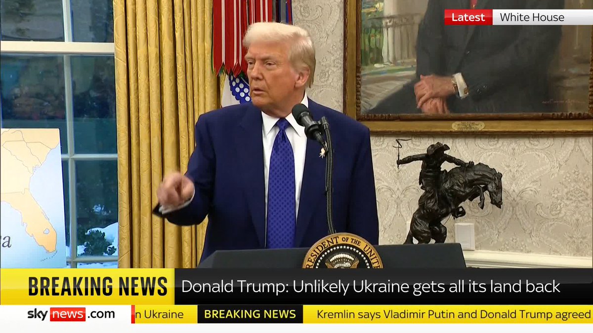 President Trump - 'We are putting up far more money than Europe and Europe is in far more danger than we are. We have an ocean in between, Europe has Ukraine in between' Latest: 📺 Sky 501, Virgin 602, Freeview 233 and YouTube