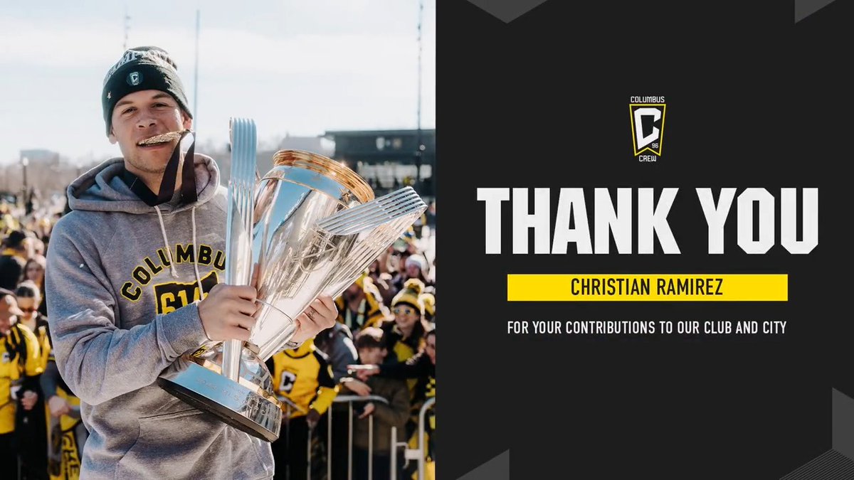Superman delivered super memories 💭 Thank you for your time with the Crew. You will forever be a Black &amp; Gold Champion.