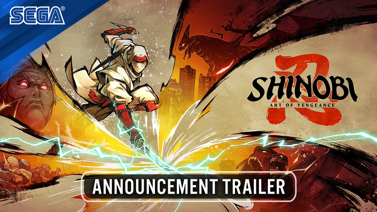 SHINOBI: Art of Vengeance emerges from the shadows on August 29, 2025! Play as Joe Musashi in a new 2D action platformer that marks the return of the iconic SHINOBI franchise. Battle challenging enemies and epic bosses in a uniquely hand-drawn world.
