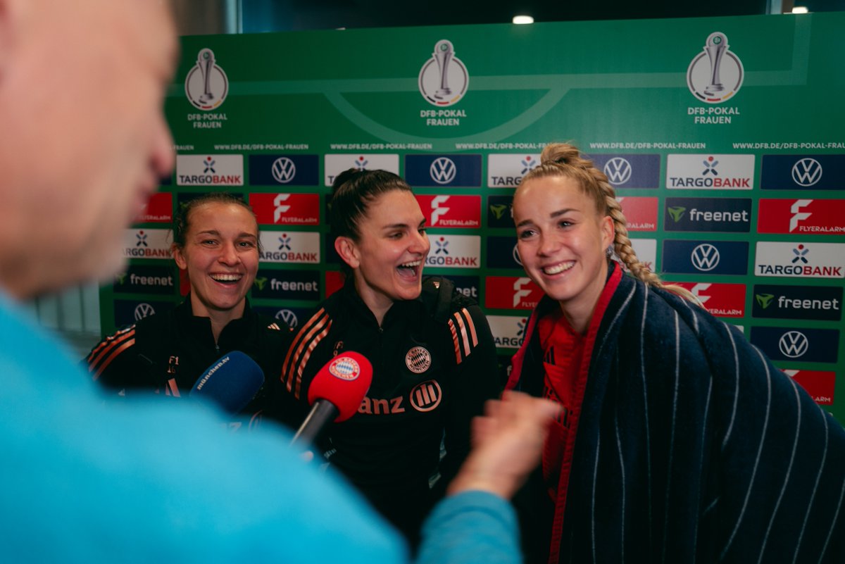 🗣️ Jovana Damnjanovic: „Haben gezeigt wie stark unser Kader ist" 📹 Die Stimmen zum Pokalkrimi gegen Frankfurt. #FCBayern #MiaSanMia #FCBSGE