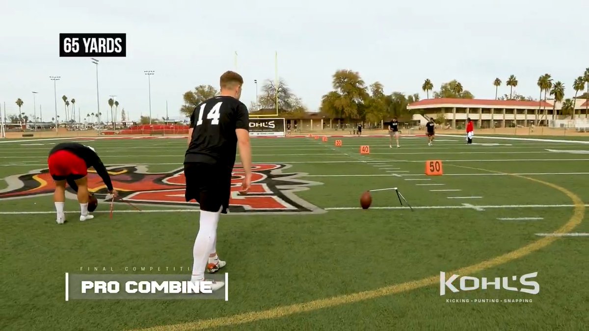 Oregon State's Everett Hayes (Everett Hayes) emerged as one of the top overall NFL Draft Eligible Seniors at the 2025 #KohlsProCombine, finishing as a top finalist in both the field goal and kickoff competitions. Oregon State Football // #NFL