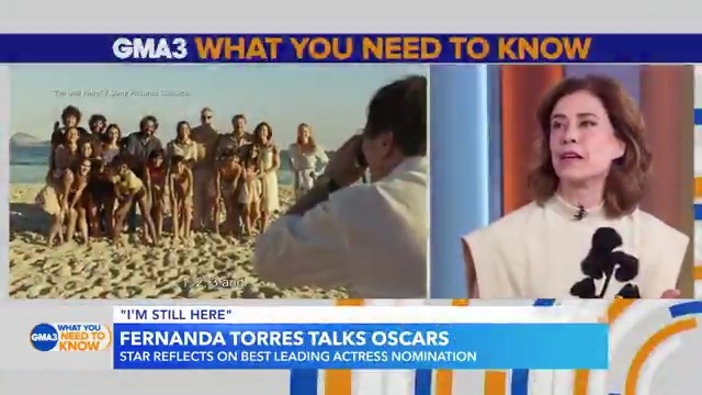 Actress #FernandaTorres talks about her role and her Academy Award nomination for best actress in "I'm Still Here." #GMA3