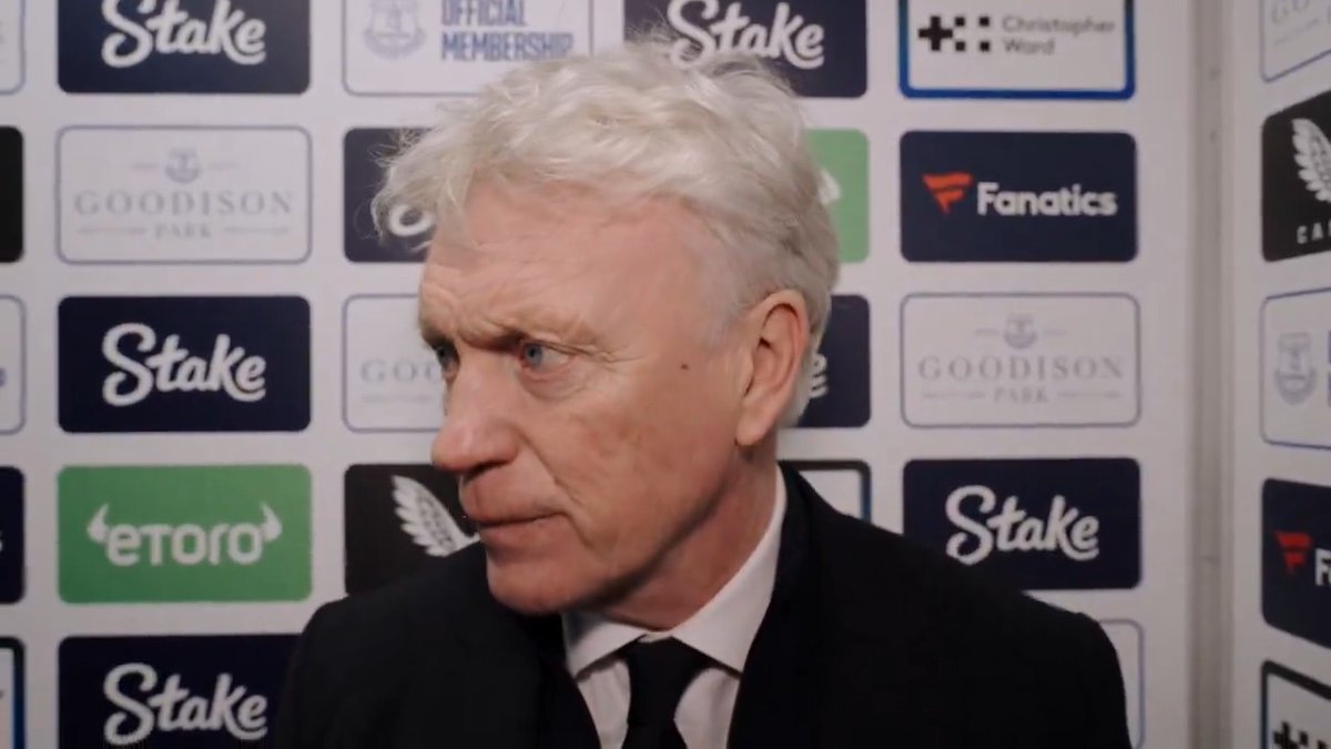 "The supporters did the stadium proud tonight - and I think, in a lot of ways, the team did the supporters proud as well." David Moyes' Merseyside derby reaction. 🔵