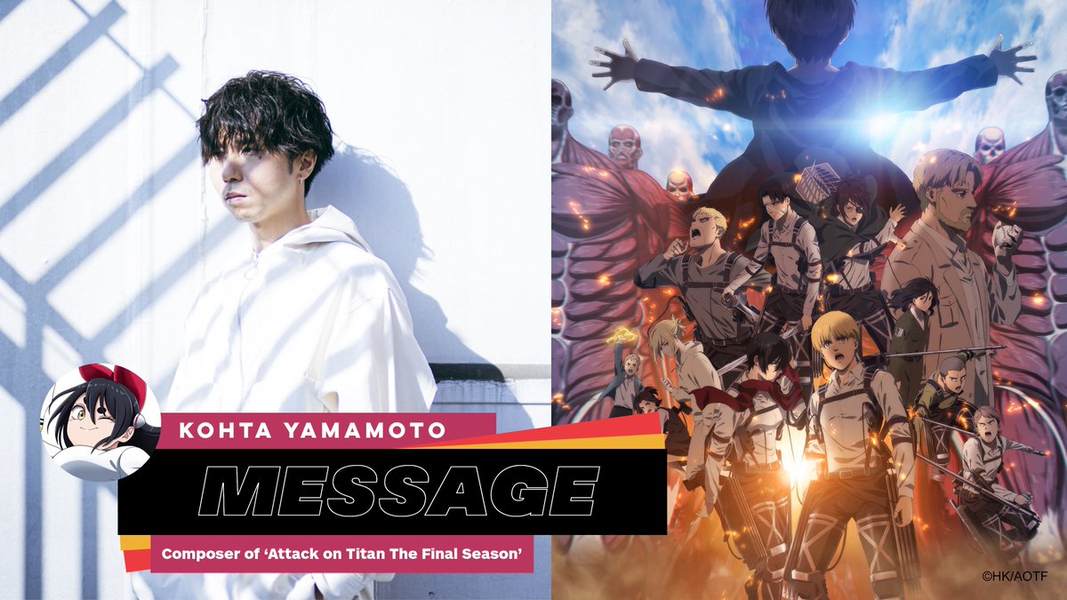 Calling all Attack on Titan fans! Check out this special message from KOHTA YAMAMOTO. An interview is coming soon! #KOHTAYAMAMOTO #attackontitan 「進撃の巨人」公式アカウント KOHTA YAMAMOTO