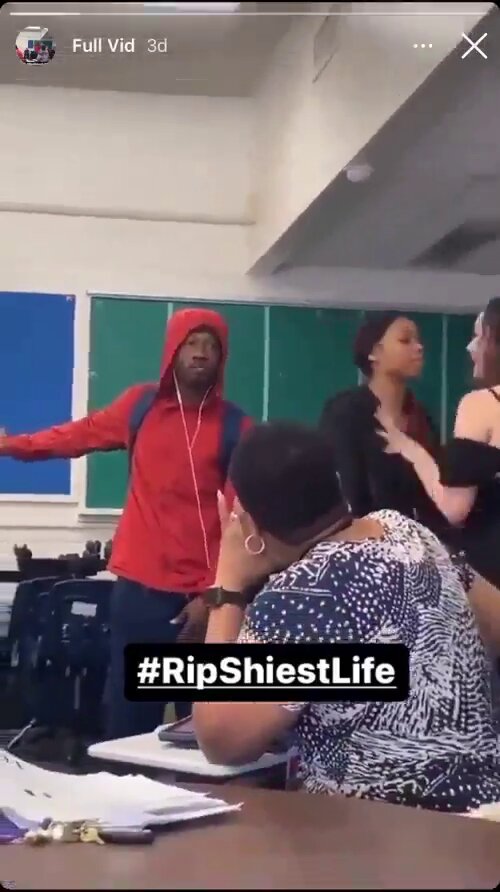 Student beats up girl in class after she slapped him
