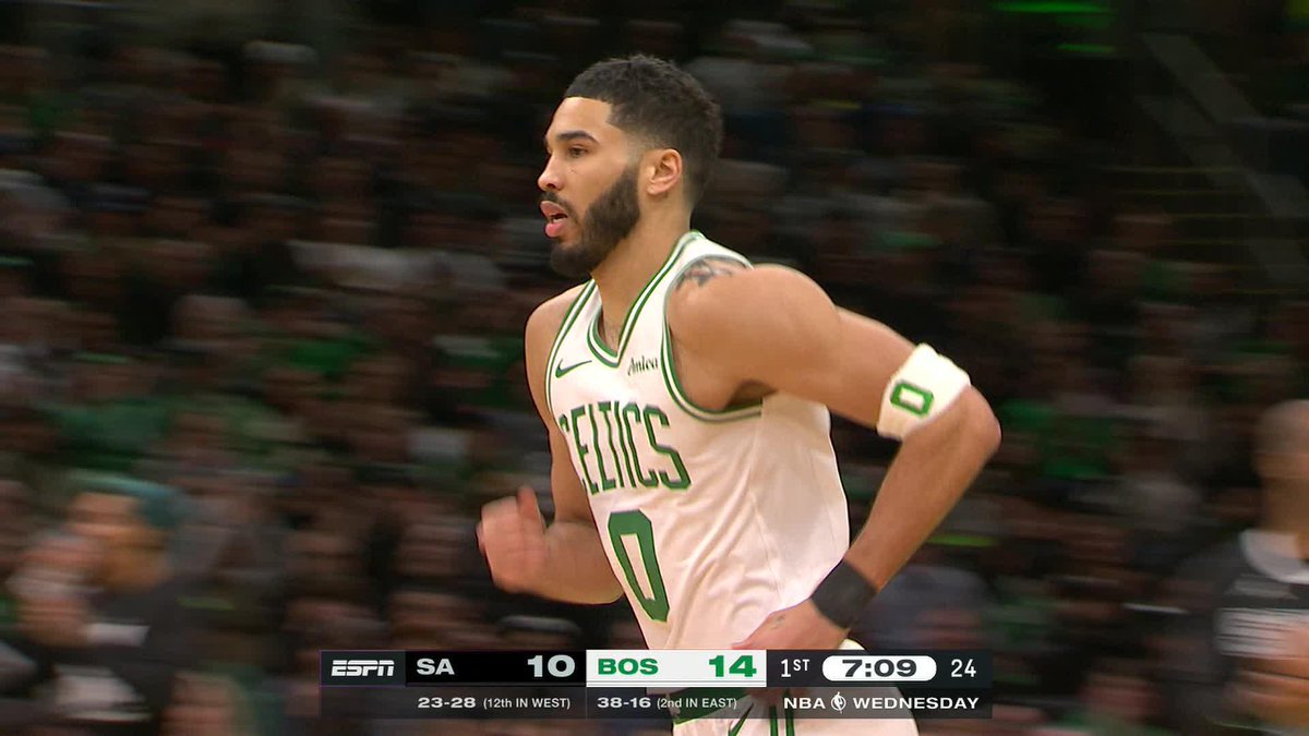 Jayson Tatum made getting by Wemby look too easy 👀