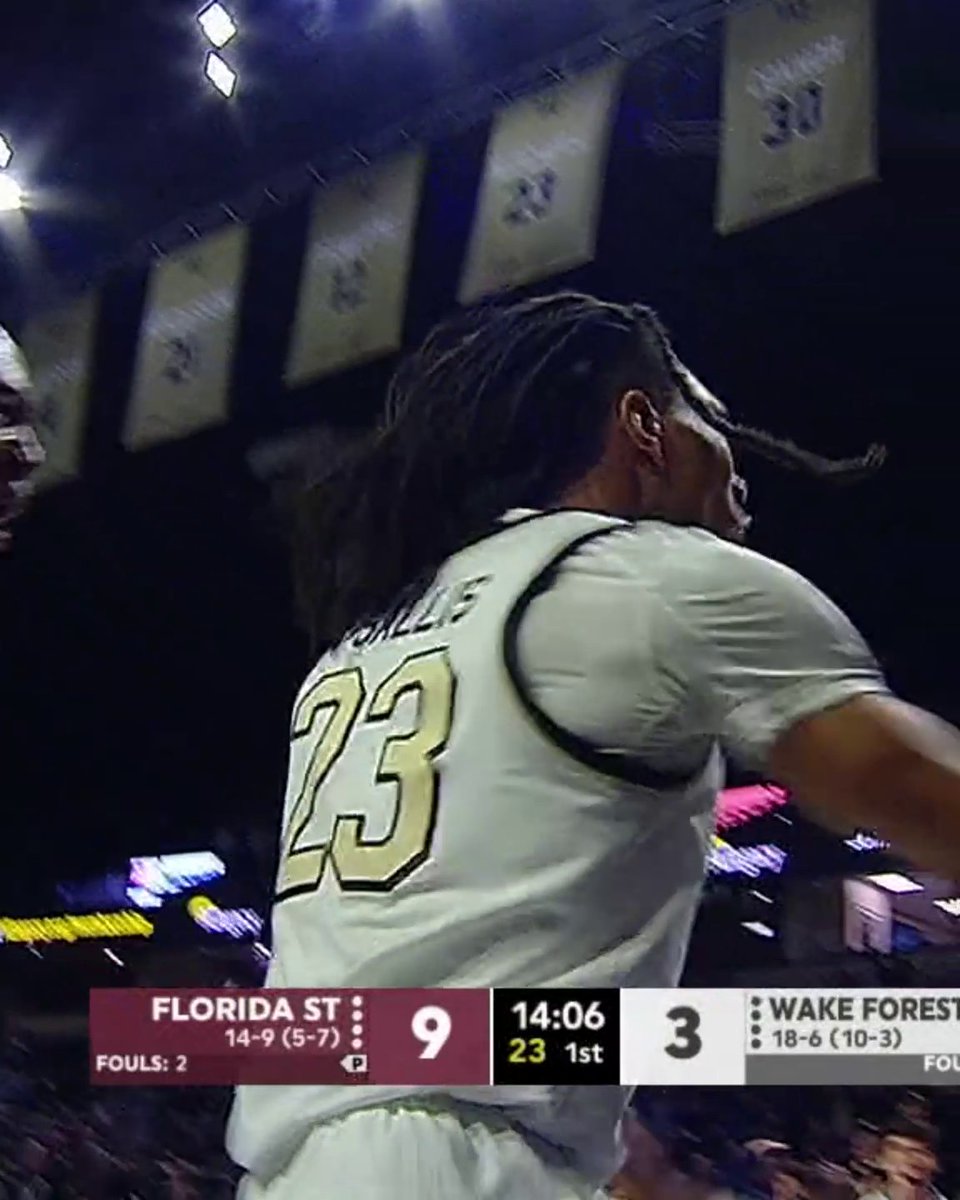 THIS HUNTER SALLIS POSTER 🤯 #SCtop10 | Wake Forest Men's Basketball