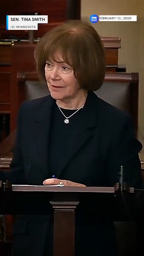 “I believe that Mr. Kennedy is wholly unqualified for the position of Secretary of Health and Human Services, and that he is unprepared to lead. And I think that he cannot be trusted with the health and the well-being of Americans.” Tina Smith