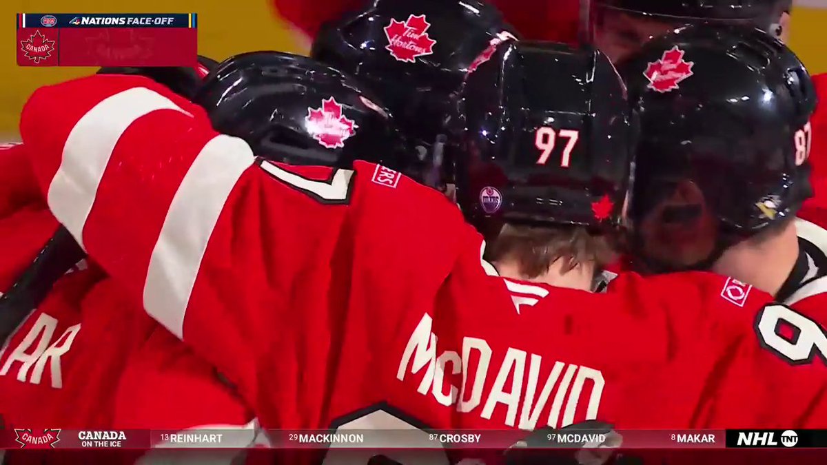 MCDAVID ➡️ CROSBY ➡️ MACKINNON 56 SECONDS IN 😱 THIS IS WHAT DREAMS ARE MADE OF! #4NATIONS 🇺🇸: NHLonTNT & HBO Max Sports ➡️ 🇨🇦: Sportsnet or stream on Sportsnet+ ➡️