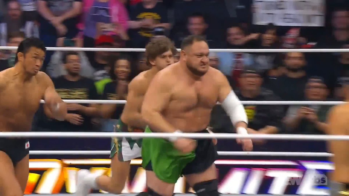 FIGHT’S ON! Watch #AEWDynamite on TBS Network & @SportsOnMax Samoa Joe | @730HOOK | 柴田勝頼 / Katsuyori Shibata
