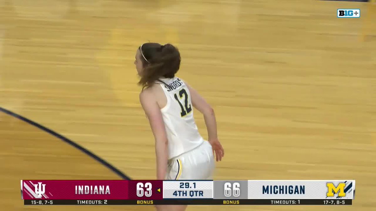 What a play from Syla Swords #GoBlue