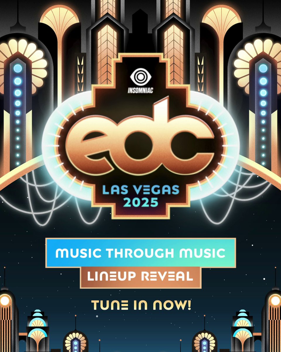 TUNE IN TO #MusicThroughMusic NOW for the Lineup Reveal!⚡️ Head to or the link in bio to join your fellow Headliners in putting together this year's #EDCLV2025 Lineup with @insomniacradio & your host, @pasqualerotella.🎤🤗