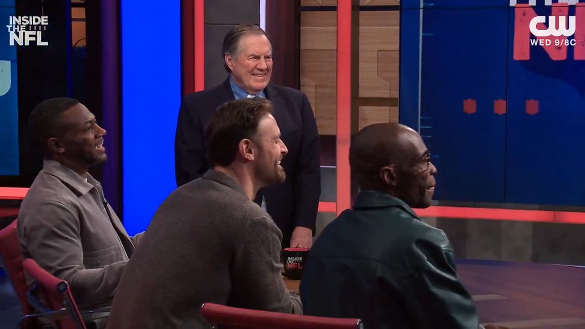 "The world has gotten to see the fun side of you." @RealRClark25, chris long, and @Ochocinco with a touching sendoff for Coach Belichick 🥲