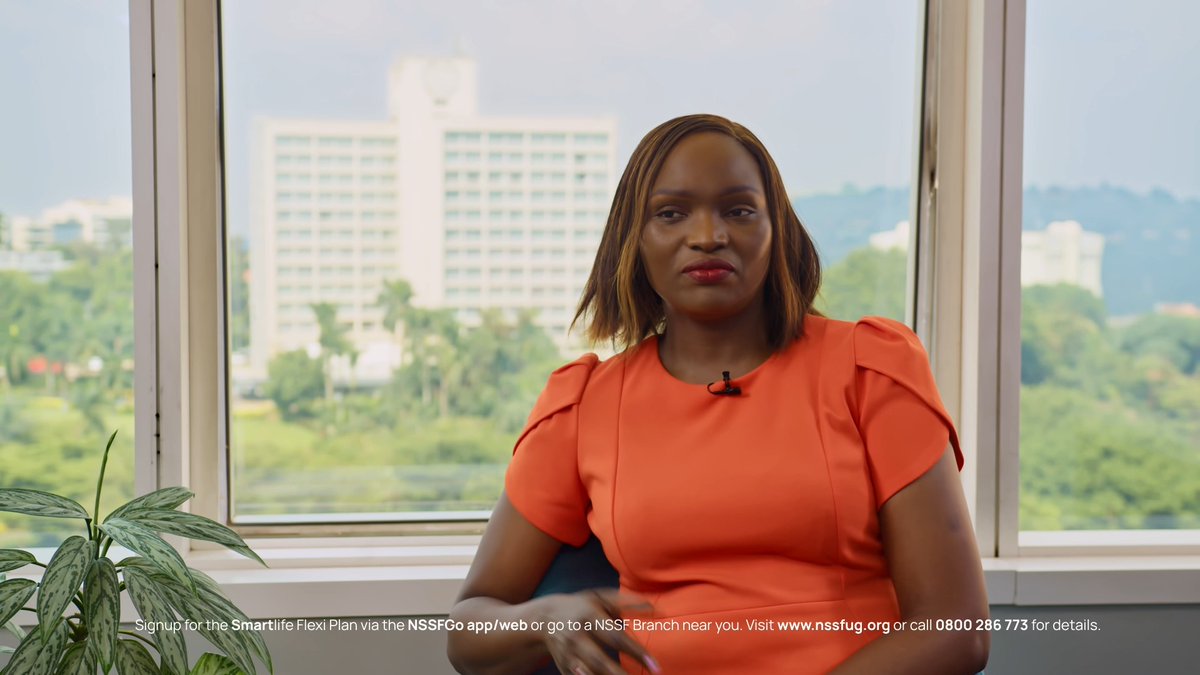 Why choose Smartlife Flexi? 1. Convenience – You can open an account online anytime, anywhere. Top-ups are quick and easy, and you have multiple transaction channels available, including Airtel, MTN, and bank transfers. 2. Safety – Your savings are secure and, you can trust that you're working with a reputable brand that is here to stay. 3. Attractive Returns – Enjoy competitive returns on your savings, helping your money grow over time. Barbra Teddy Arimi, Head of Marketing and Corporate Affairs, NSSF shares more below. Visit to read more and sign up for Smartlife Flexi. #NSSFSmartlife