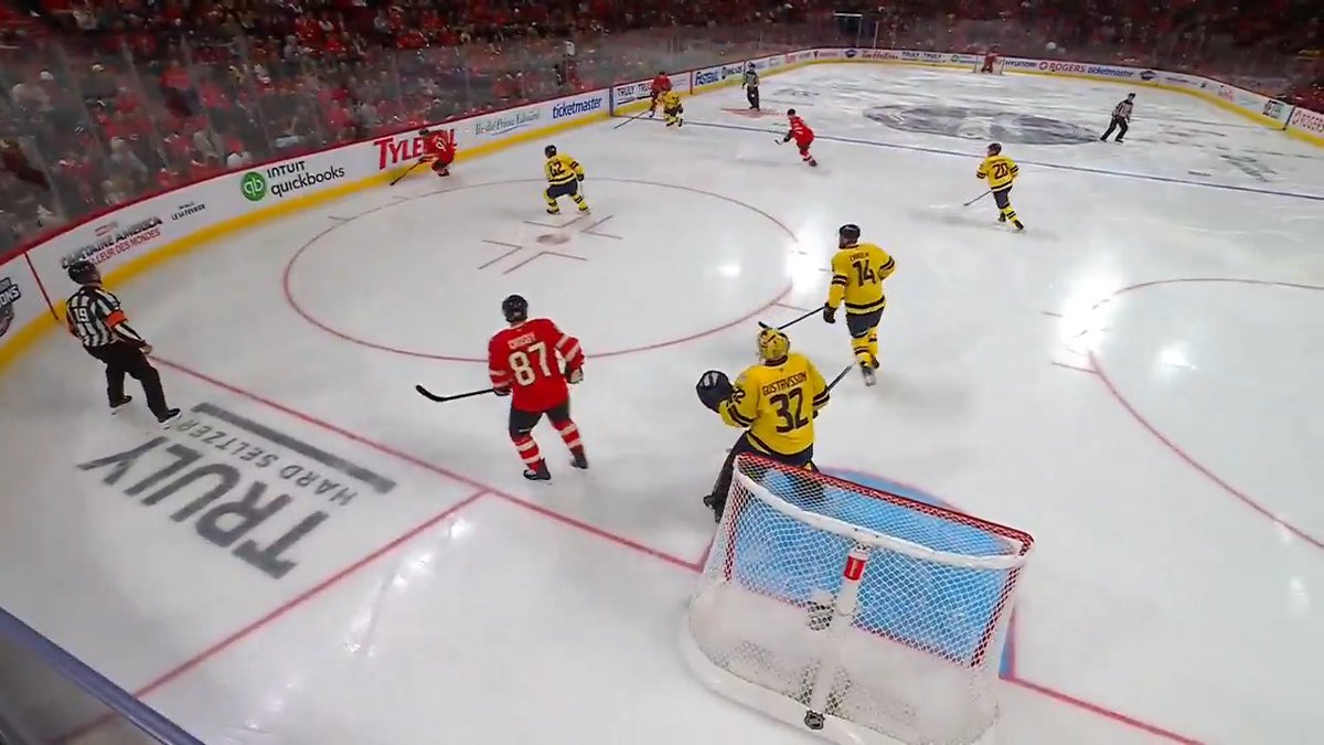 🎥 | Mitch Marner scored 6:06 into OT, Sidney Crosby had three assists and 🇨🇦 opened with a 4-3 win over 🇸🇪. 🎥 | Mitch Marner marque en prolongation, Sidney Crosby inscrit trois aides, et le 🇨🇦 amorce avec un gain de 4-3 contre la 🇸🇪. #4Nations