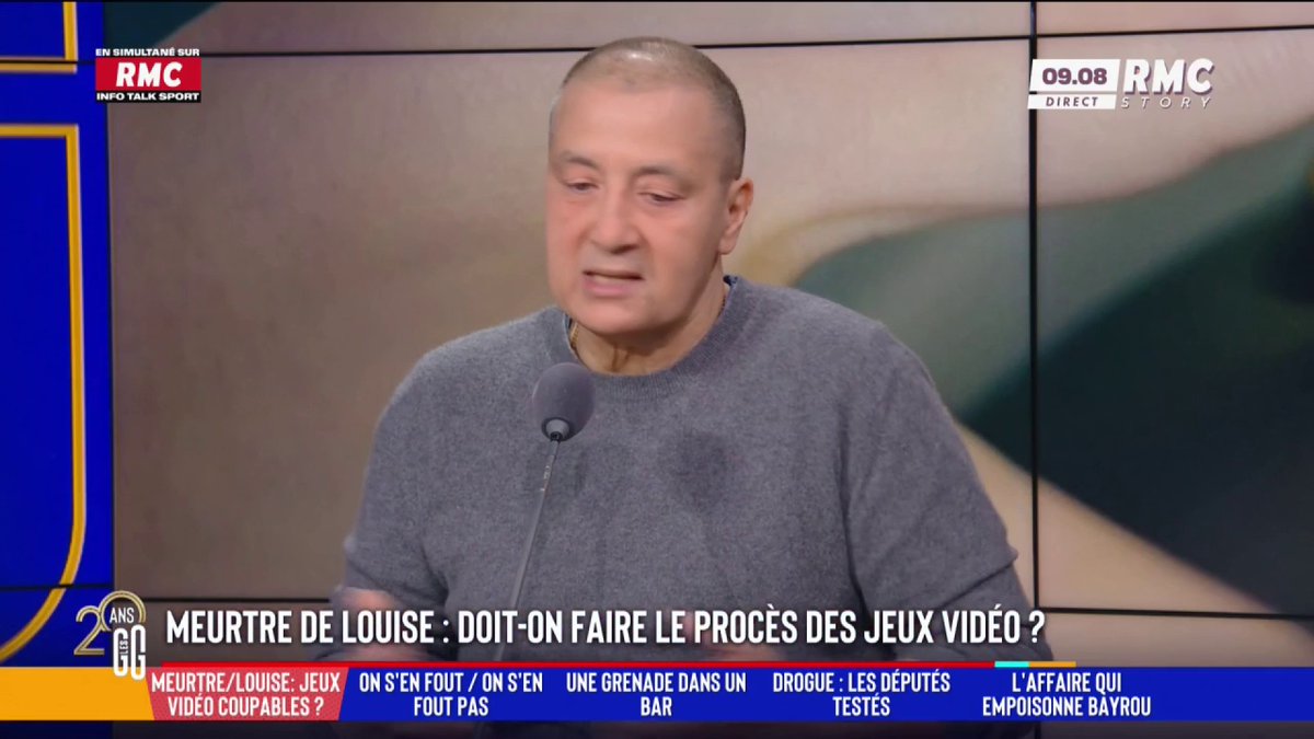 🧑‍⚖️ Meurtre de Louise : "Les droits de l'homme, c'est devenu le droit des assassins" 🗣️Mourad Boudjellal : "Les jeux vidéo, c'est un alibi à la con. Il y a 500 millions de joueurs Fortnite, il n'y a pas eu 500 millions de meurtres. Maintenant stop. Il faut de la répression." #GGRMC