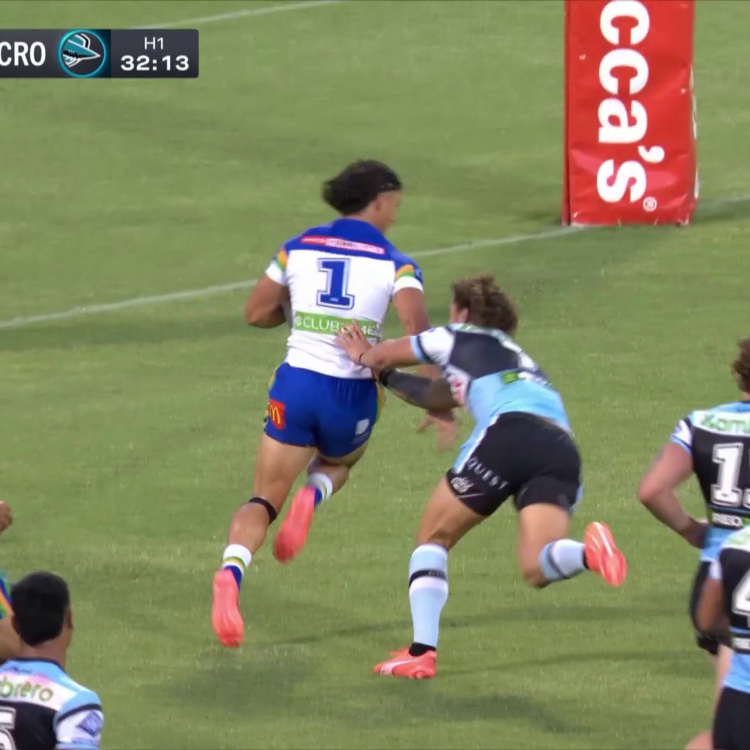 WHAT A TRY 🤯 #NRLRaidersSharks