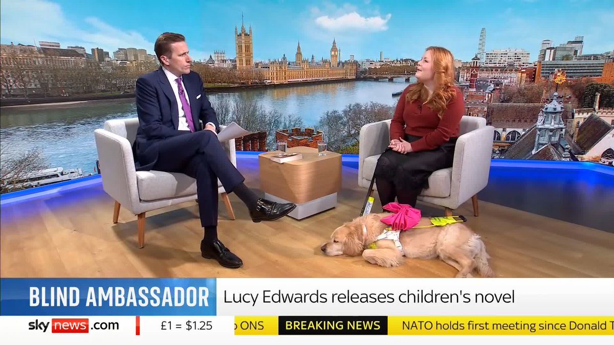 "This is what true blindness means." Author and RNIB ambassador Lucy Edwards👩🏻‍🦯 talks to Sky's Wilfred Frost about the inspiration for the main character in her new novel Ella Jones vs The Sun Stealer. Latest: 📺 Sky 501, Virgin 602 and Freeview 233