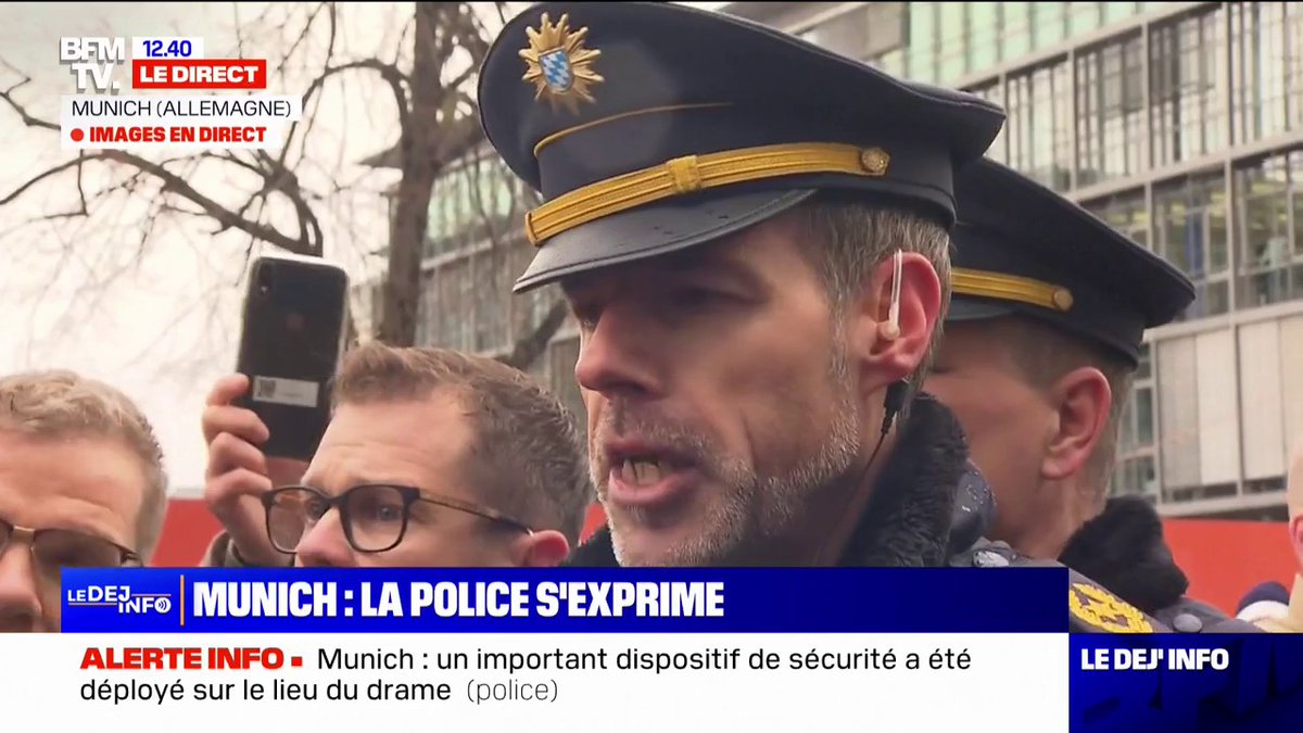 Foule percutée par une voiture à Munich: "Le coupable est un Afghan de 24 ans demandeur d'asile", indique un responsable de la police