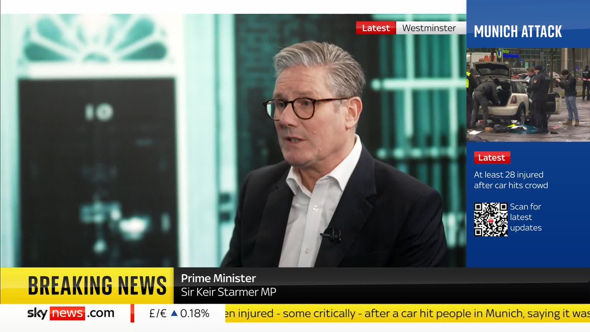 "...Or do we want to give tax breaks for farmers? We can't have both." Sir Keir Starmer reacts to the farmer's protest in Buckinghamshire that forced him to leave a visit to a housing development early. 📺 Sky 501 and YouTube