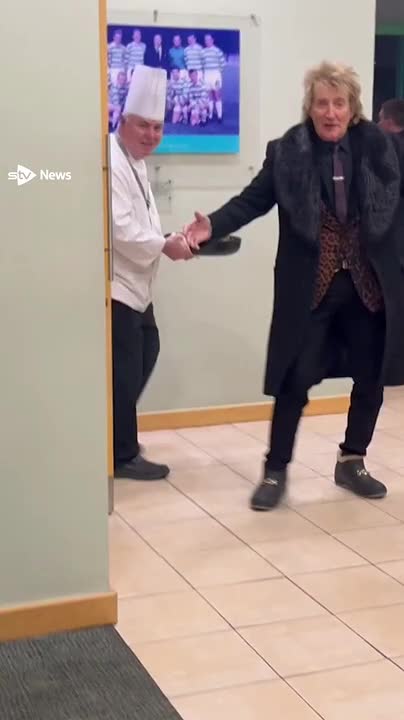 An NHS patient had the experience of a lifetime when she shared a song and dance with her favourite rock star at the Celtic v Bayern Munich match.