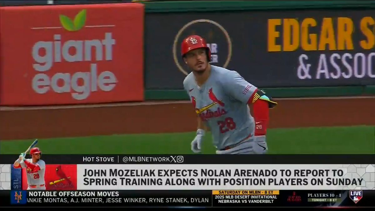 "The Tigers and the Yankees to me are the two teams I am watching on a possible Nolan [Arenado] deal if not in the coming days, then sometime before Opening Day." - Jon Morosi on #MLBNHotStove