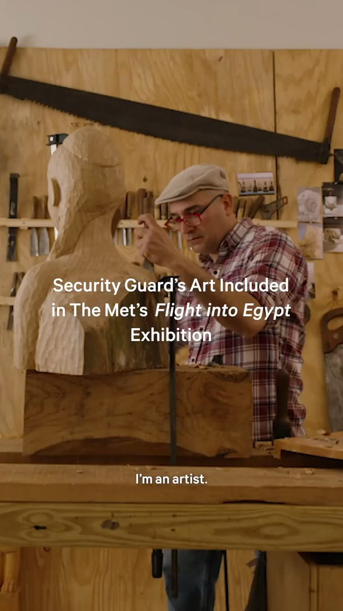 For Met Security Officer Armia Malak Khalil, it started as just another day—until a chance encounter and a friendly conversation led to something unexpected. Now, his art is featured in "Flight into Egypt: Black Artists and Ancient Egypt, 1876–Now." As Armia puts it, “Magic happened here.” See #MetFlightIntoEgypt now through February 17.
