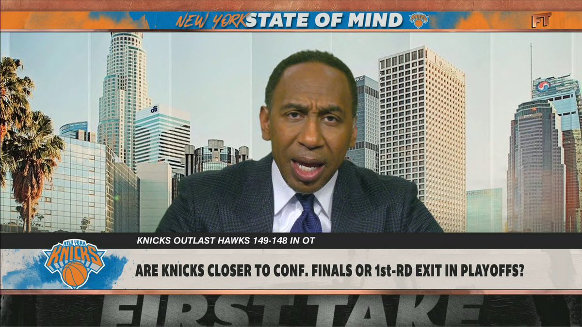 "The New York Knicks, where is their identity?" 😳 Stephen A Smith is "disgusted" and "pissed off" with the Knicks' recent play after their 149-148 OT win against the Hawks.