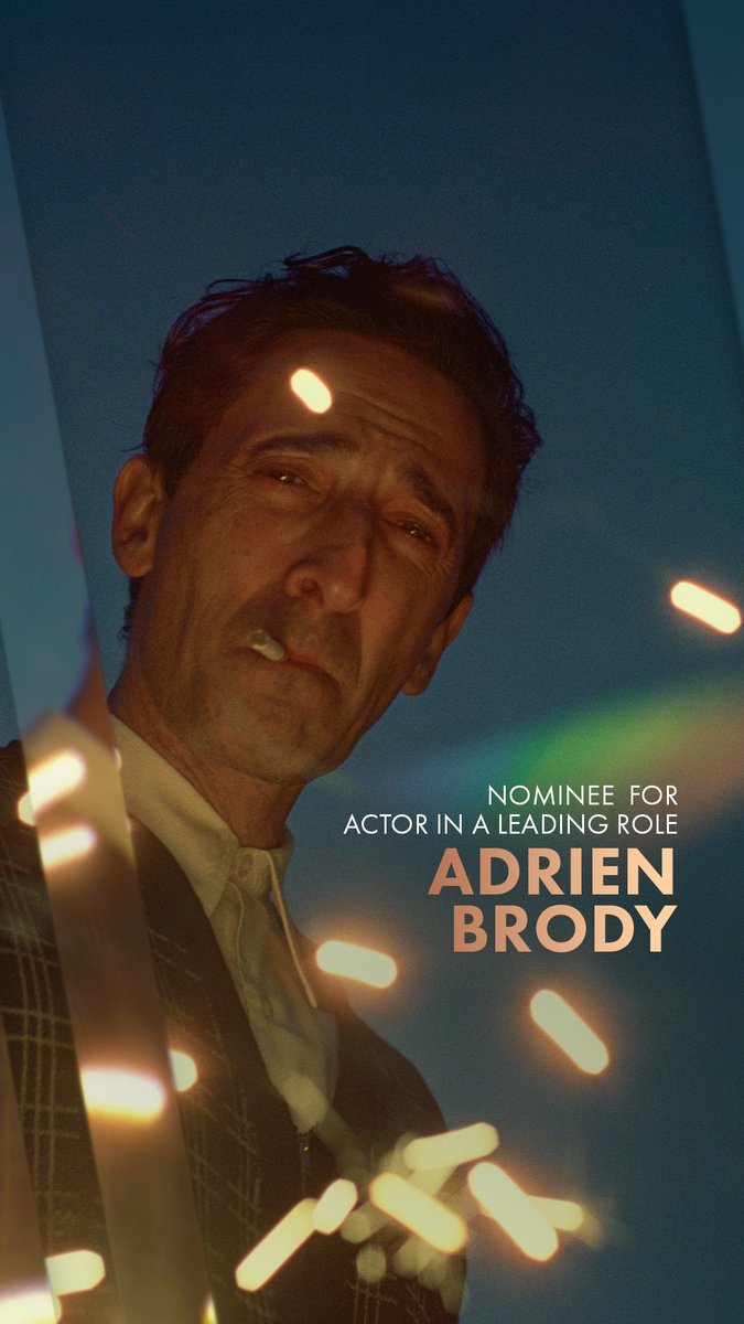 Adrien Brody as László Tóth in THE BRUTALIST. Nominated for Actor in a Leading Role at the 97th Oscars. Watch the #Oscars LIVE on Sunday, March 2nd, at 7e/4p on ABC and Hulu.