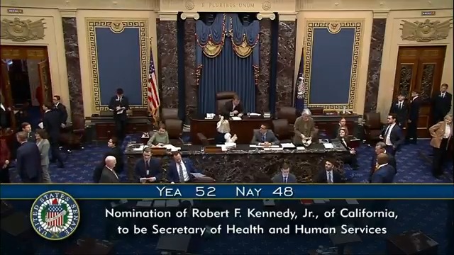 BREAKING: Robert F. Kennedy Jr. confirmed as Health and Human Services secretary.