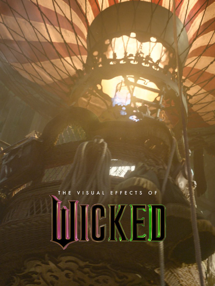 Let the magic soar as we dive into ILM’s work on the balloon tower sequence from Jon M. Chu’s #Wicked, and explore the artistry that brought this moment to life. Now nominated for an #Oscar for Best Visual Effects 💖💚