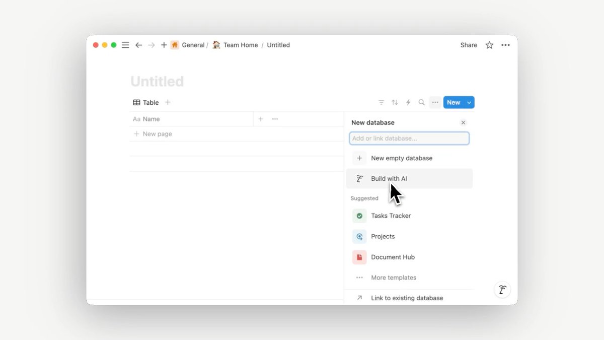 Don’t let setup slow you down. Build with AI. Type /database to try it out.