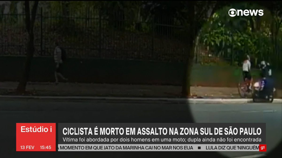 Ciclista é morto em assalto na Zona Sul de São Paulo ao ser abordado por dois homens em uma moto. Dupla de criminosos ainda não foi encontrada. ➡ Assista ao #Estúdioi: #GloboNews