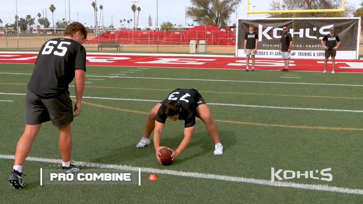 NFL Draft Eligible Senior Long Snapper Jacob Garcia (Jacob Garcia) of Utah State qualified for the finals of the 2025 #KohlsProCombine with a SOLID showing. USU Football // #NFL