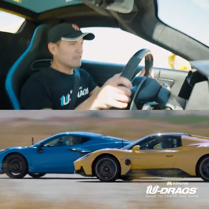Corvette vs. Maserati Edmunds U-Drags: the ultimate test of handling and performance 👇🎥