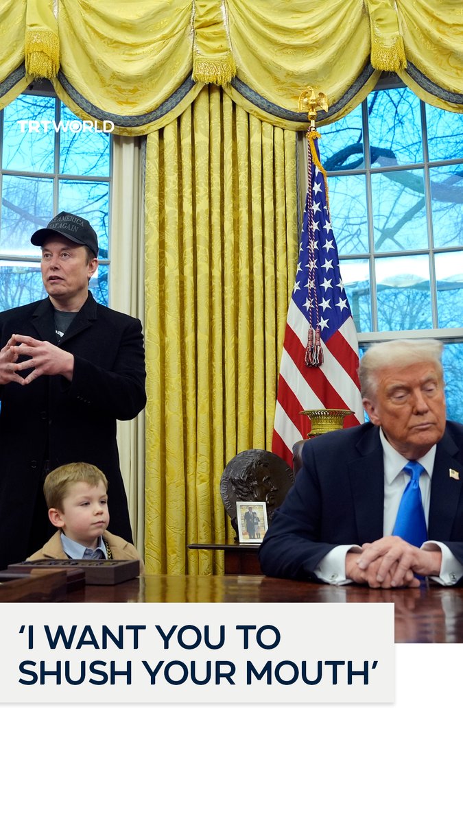 Trump au sujet du fils de Musk de 4 ans : « C’est le petit X ! C’est un enfant surdoué avec un gros QI ! » Le petit X à Trump : « ferme ta gueule . C’est pas toi le président . Ferme la ! » Je me la repasse en boucle 🤣Un petit monstre 🤣🤣