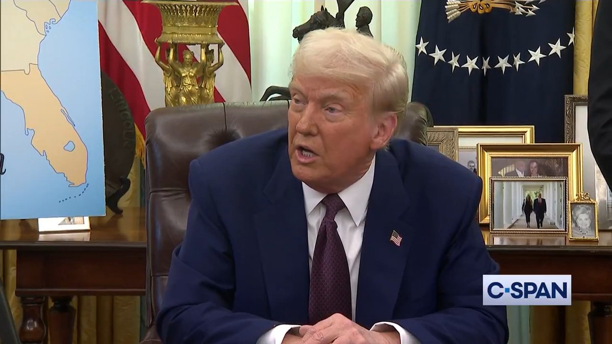 President Trump on having Russia back in the G7: "I'd love to have them back. I think it was a mistake to throw them out...they should be sitting at the table. I think Putin would love to be back."