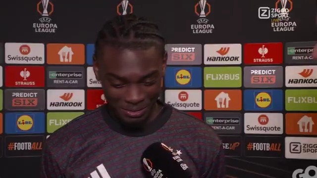 🗣️ Jorthy Mokio: 'Voor mij was het een hele mooie wedstrijd, we waren de tweede helft vooral sterk.' #ZiggoSport #UEL #USGAJA