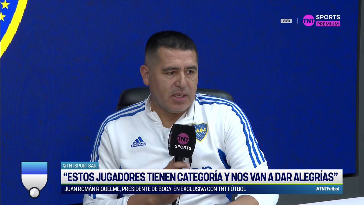 🗣️Juan Román #Riquelme en TNT Sports Argentina: "Palacios es de esos jugadores que ponés la TV, ves el partido y querés que la agarre, tiene cosas de un número 10, hace todo fácil, parece que le sobra tiempo".