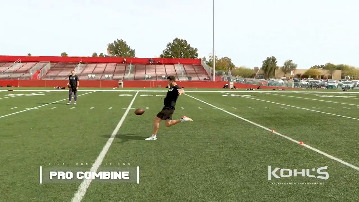 NFL Draft Eligible Senior Daton Montiel (Daton Montiel) of FIU showed well after qualifying for the final round of the punt competition at the #KohlsProCombine. FIU Football // #NFL