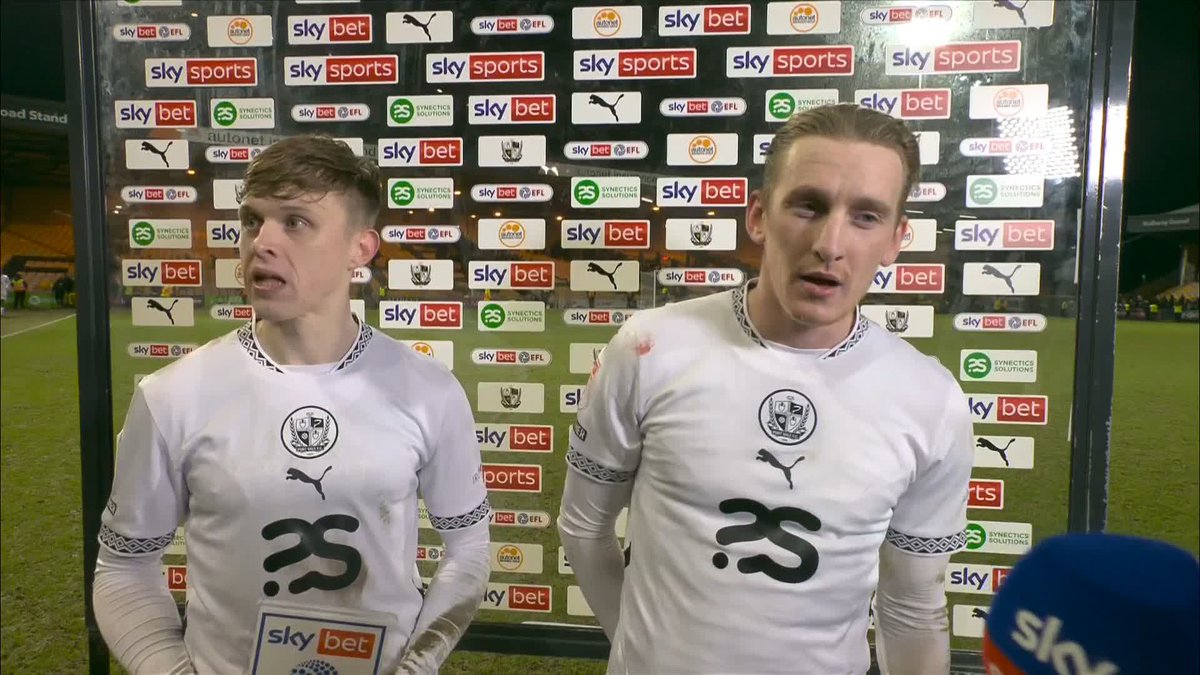 "That's why I signed here" 😆 Ronan Curtis and Kyle John react to a massive win against Notts County