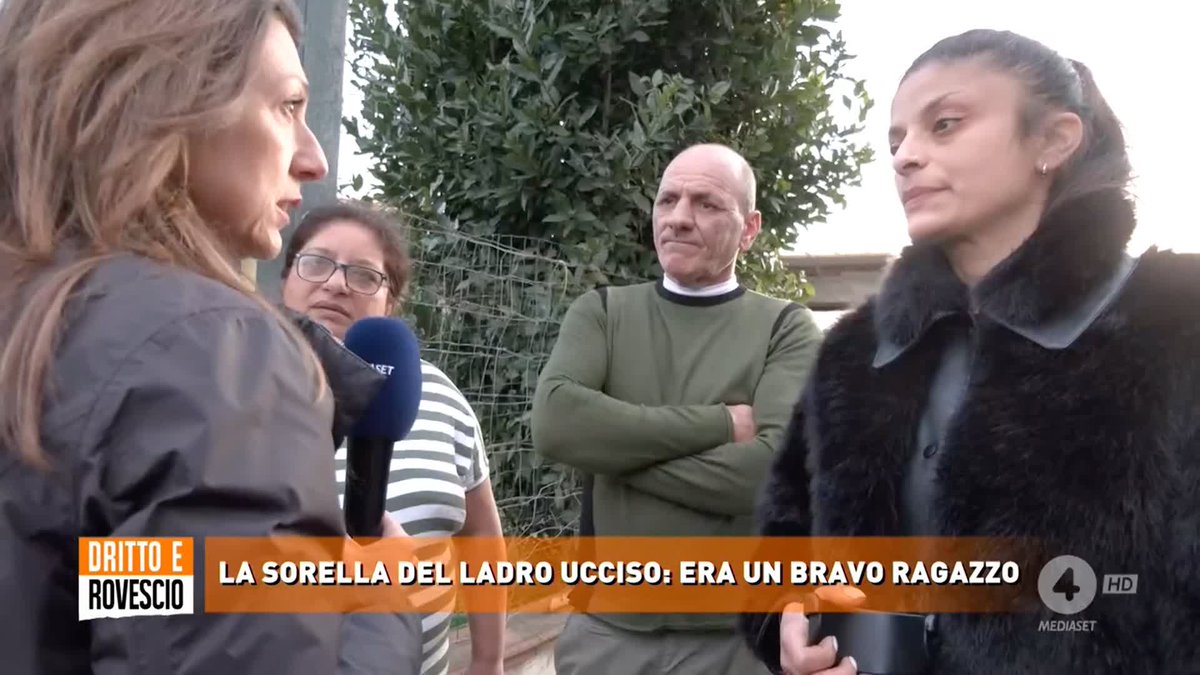 Vigilante uccide un ladro, le parole della sorella: "Se io non ti aggredisco tu da cosa ti difendi?" #DrittoeRovescio in diretta su #Rete4 e in streaming su Mediaset Infinity