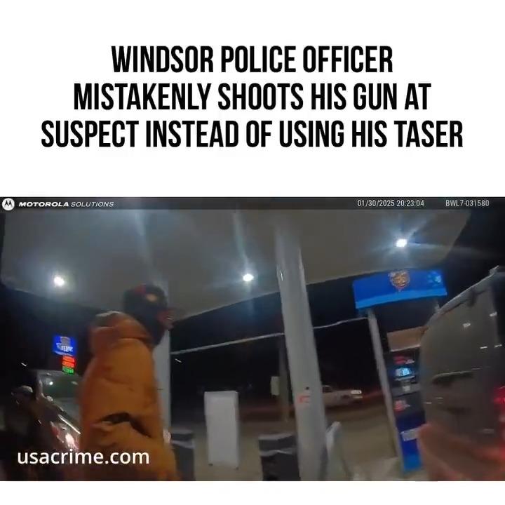 Well, the good news is the cop missed the shot... 👀 #police #windsor #connecticut #cops #taser #whoops #fail