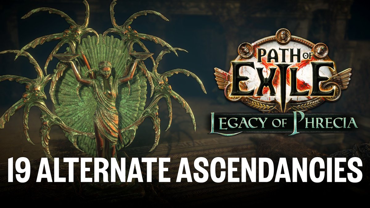 Embrace the Legacy of Phrecia in an upcoming Path of Exile 1 event next Thursday, February the 20th (PST)! Enhance your build with one of the new 19 Ascendancy classes and shape the endgame experience with the new Idol system.
