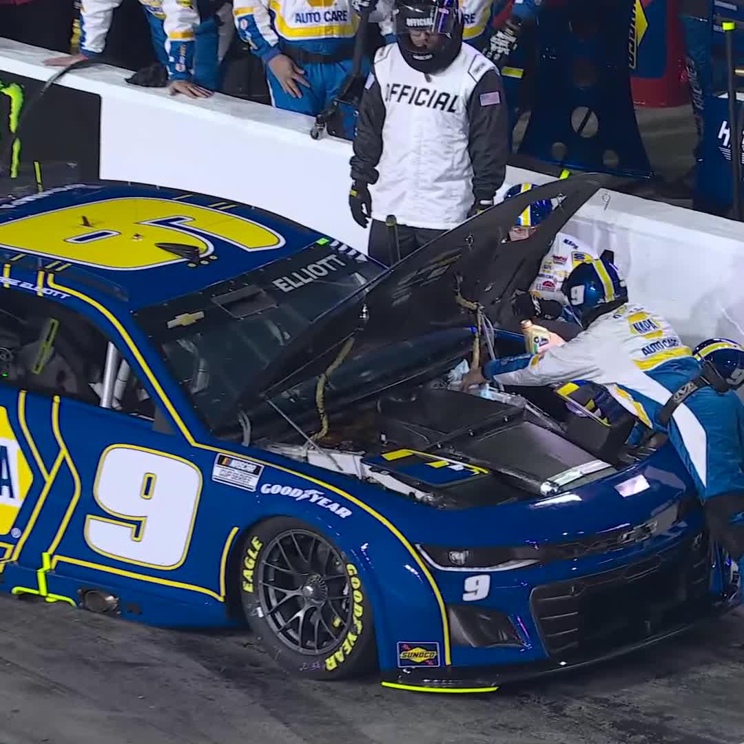 Not the way that Chase Elliott wanted to start his night.