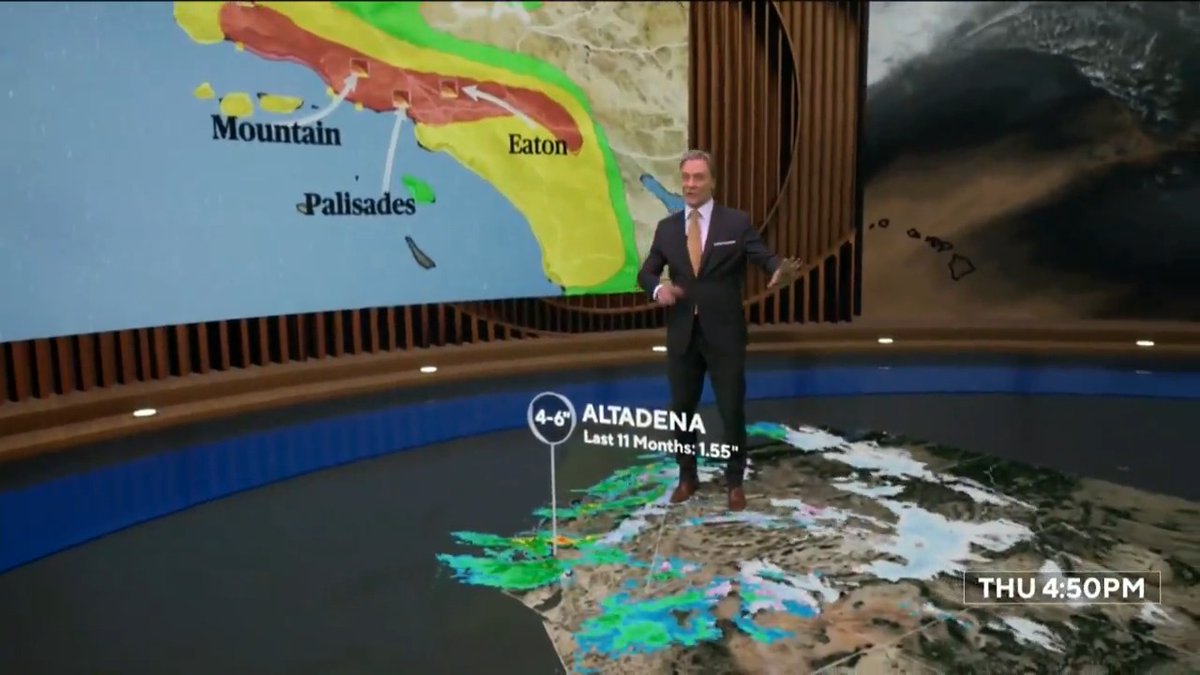 An atmospheric river is pumping heavy rain to parts of the West Coast, raising concerns of mudslides in Southern California in communities devastated by last month’s deadly wildfires. Meteorologist Lonnie Quinn is tracking the forecast.
