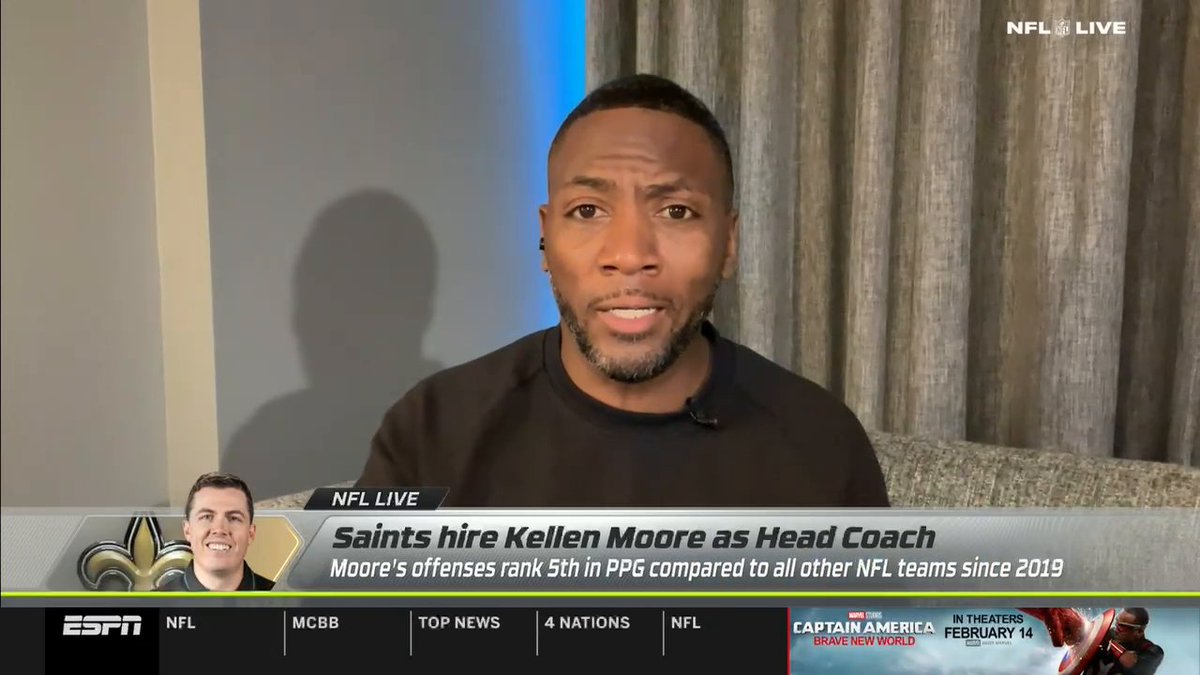 .Ryan Clark wonders if the Saints will be "patient" with Kellen Moore and this team 🤔 "This isn't going to be a quick turnaround."